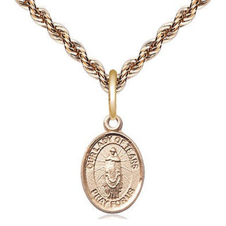 14kt Gold Filled Our Lady of Tears Medal Religious and Catholic Jewelry Engraved Catholic Saint Jewelry