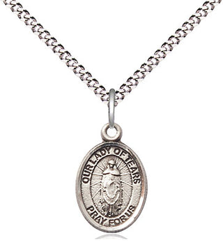 Pewter Our Lady of Tears Medal Religious and Catholic Jewelry Engraved Catholic Saint Jewelry