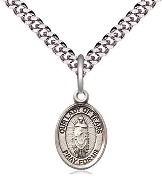 Pewter Our Lady of Tears Medal Religious and Catholic Jewelry Engraved Catholic Saint Jewelry