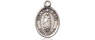 Sterling Silver Our Lady of Tears Medal Religious and Catholic Jewelry Engraved Catholic Saint Jewelry
