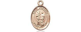 14kt Gold Saint Joachim Medal Engraved Catholic Saint Jewelry