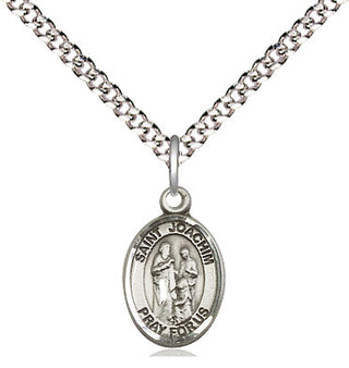 Pewter Saint Joachim Medal Religious and Catholic Jewelry Engraved Catholic Saint Jewelry