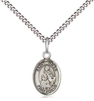 Pewter Saint Giles Medal Religious and Catholic Jewelry Engraved Catholic Saint Jewelry