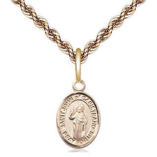 14kt Gold Filled Saint John of Capistrano Medal Religious and Catholic Jewelry Engraved Catholic Saint Jewelry