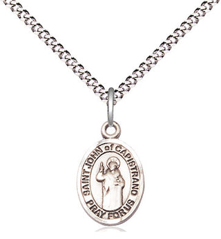 Pewter Saint John of Capistrano Medal Religious and Catholic Jewelry Engraved Catholic Saint Jewelry