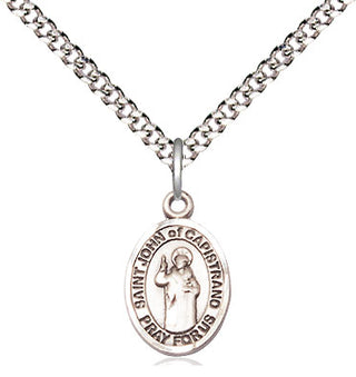 Sterling Silver Saint John of Capistrano Medal Religious and Catholic Jewelry Engraved Catholic Saint Jewelry