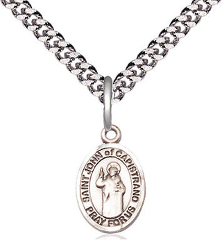 Sterling Silver Saint John of Capistrano Medal Religious and Catholic Jewelry Engraved Catholic Saint Jewelry