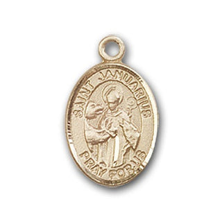 Gold-Filled Saint Januarius Pendant