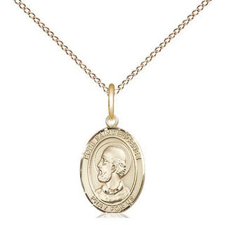 14kt Gold Filled Pope St Eugene I Medal Religious and Catholic Jewelry Engraved Catholic Saint Jewelry