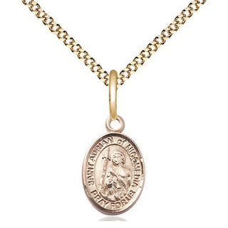 14kt Gold Filled Saint Adrian of Nicomedia Medal Religious and Catholic Jewelry Engraved Catholic Saint Jewelry