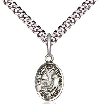 Pewter Saint Catherine of Bologna Medal Religious and Catholic Jewelry Engraved Catholic Saint Jewelry