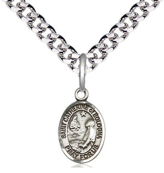 Pewter Saint Catherine of Bologna Medal Religious and Catholic Jewelry Engraved Catholic Saint Jewelry