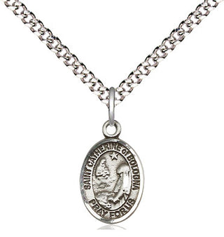 Pewter Saint Catherine of Bologna Medal Religious and Catholic Jewelry Engraved Catholic Saint Jewelry