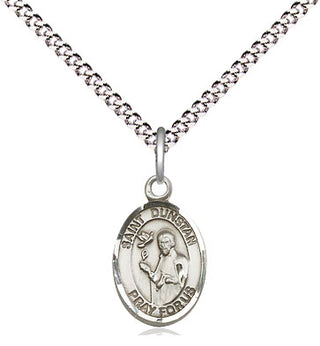 Pewter Saint Dunstan Medal Religious and Catholic Jewelry Engraved Catholic Saint Jewelry