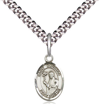Pewter Saint Dunstan Medal Religious and Catholic Jewelry Engraved Catholic Saint Jewelry