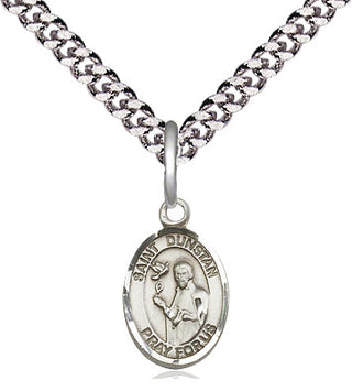 Pewter Saint Dunstan Medal Religious and Catholic Jewelry Engraved Catholic Saint Jewelry