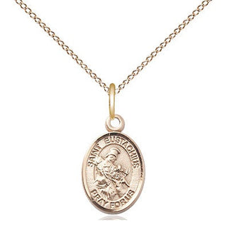14kt Gold Filled Saint Eustachius Medal Religious and Catholic Jewelry Engraved Catholic Saint Jewelry