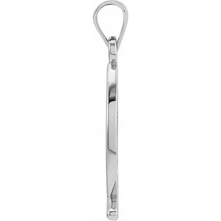 Sterling Silver 21x7.5 mm Ichthus (Fish) Pendant 