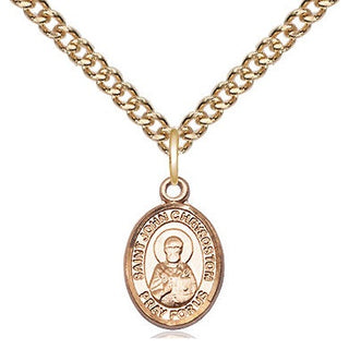 14kt Gold Filled Saint John Chrysostom Medal Religious and Catholic Jewelry Engraved Catholic Saint Jewelry