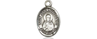 Pewter Saint John Chrysostom Medal Engraved Catholic Saint Jewelry