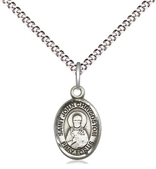 Pewter Saint John Chrysostom Medal Religious and Catholic Jewelry Engraved Catholic Saint Jewelry