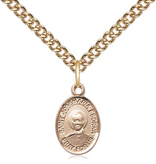 14kt Gold Saint Josemaria Escriva Medal Engraved Catholic Saint Jewelry