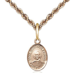 14kt Gold Saint Josemaria Escriva Medal Engraved Catholic Saint Jewelry