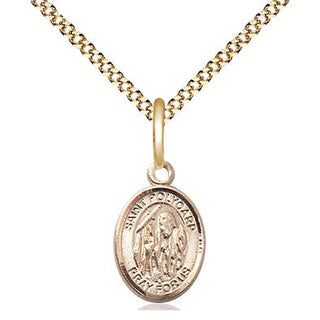14kt Gold Filled Saint Polycarp of Smyrna Medal Religious and Catholic Jewelry Engraved Catholic Saint Jewelry