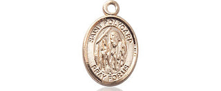 14kt Gold Saint Polycarp of Smyrna Medal Engraved Catholic Saint Jewelry