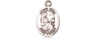 Pewter Saint Fina Medal Engraved Catholic Saint Jewelry