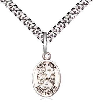 Pewter Saint Fina Medal Religious and Catholic Jewelry Engraved Catholic Saint Jewelry