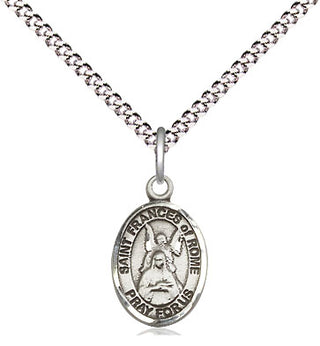 Pewter Saint Frances of Rome Medal Religious and Catholic Jewelry Engraved Catholic Saint Jewelry