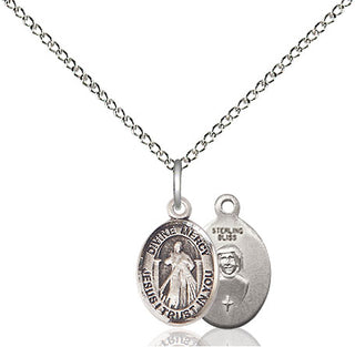 Sterling Silver Divine Mercy Medal Religious and Catholic Jewelry