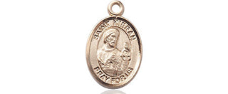 14kt Gold Filled Saint Kieran Medal Engraved Catholic Saint Jewelry