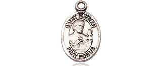 Pewter Saint Kieran Medal Engraved Catholic Saint Jewelry