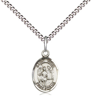 Pewter Saint Vitus Medal Religious and Catholic Jewelry Engraved Catholic Saint Jewelry