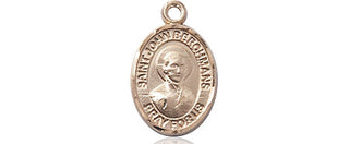 14kt Gold Filled Saint John Berchmans Medal Engraved Catholic Saint Jewelry