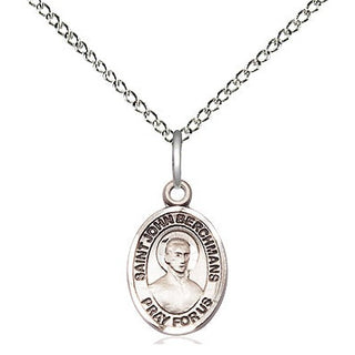 Sterling Silver Saint John Berchmans Medal Religious and Catholic Jewelry Engraved Catholic Saint Jewelry