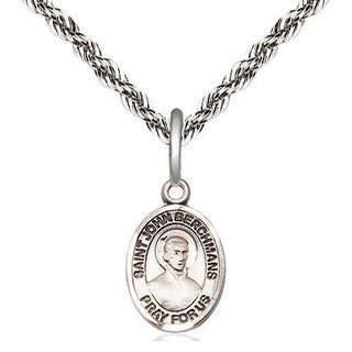Sterling Silver Saint John Berchmans Medal Religious and Catholic Jewelry Engraved Catholic Saint Jewelry