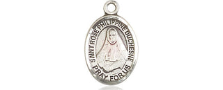 Pewter Saint Rose Philippine Medal Engraved Catholic Saint Jewelry