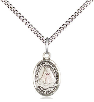 Pewter Saint Rose Philippine Medal Religious and Catholic Jewelry Engraved Catholic Saint Jewelry