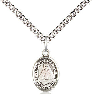Pewter Saint Rose Philippine Medal Religious and Catholic Jewelry Engraved Catholic Saint Jewelry