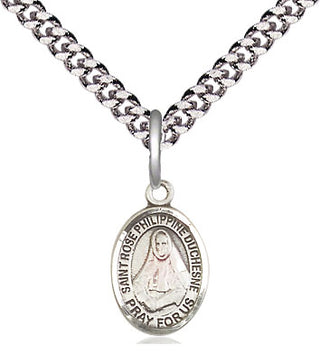 Pewter Saint Rose Philippine Medal Religious and Catholic Jewelry Engraved Catholic Saint Jewelry