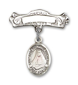 Sterling Silver Badge Pin St. Rose Philippine Duchesne Baby Badge - Engravable