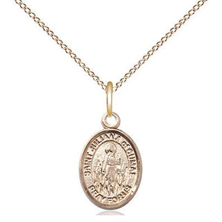 14kt Gold Filled Saint Juliana Medal Religious and Catholic Jewelry Engraved Catholic Saint Jewelry