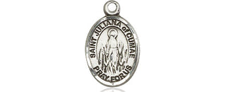 Sterling Silver Saint Juliana Medal Religious and Catholic Jewelry Engraved Catholic Saint Jewelry