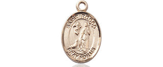 14kt Gold Filled Saint Rocco Medal Engraved Catholic Saint Jewelry