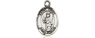 Sterling Silver Saint Uriel the Archangel Medal Religious and Catholic Jewelry Engraved Catholic Saint Jewelry