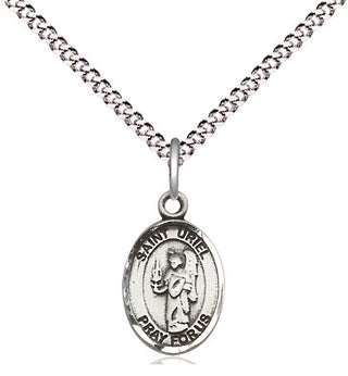 Sterling Silver Saint Uriel the Archangel Medal Religious and Catholic Jewelry Engraved Catholic Saint Jewelry
