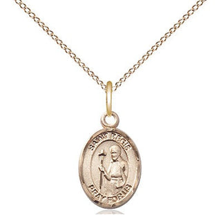 14kt Gold Filled Saint Regis Medal Religious and Catholic Jewelry Engraved Catholic Saint Jewelry